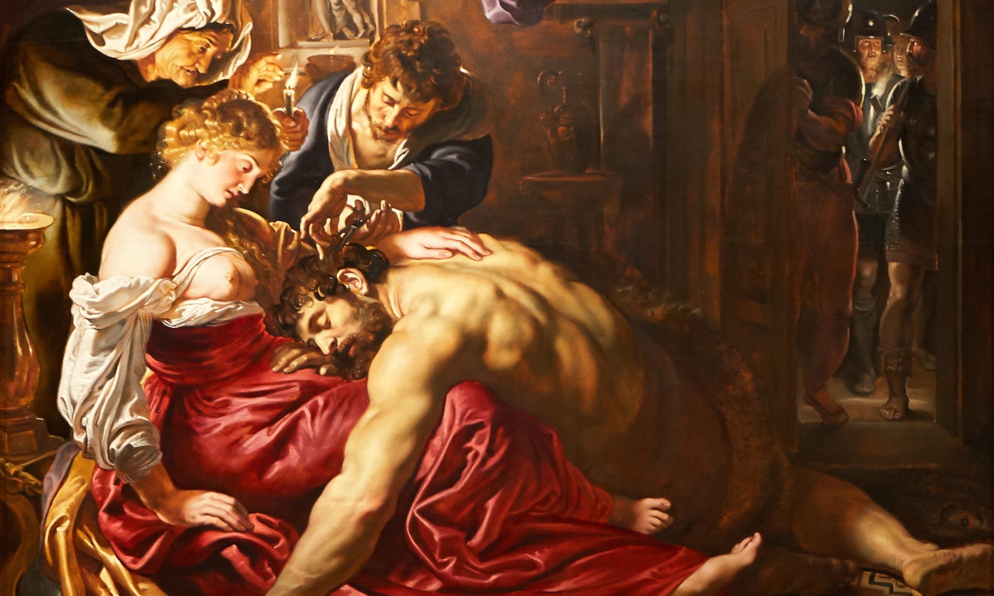 ‘Samson and Delilah’, the painting in the National Gallery, London, attributed to Rubens